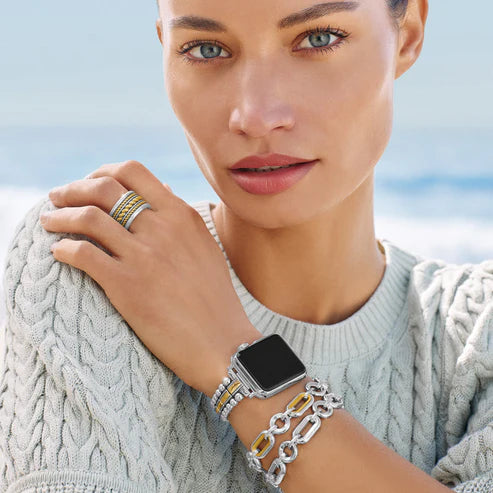 Brighton | Medici Two Tone Link Bracelet - Giddy Up Glamour Boutique