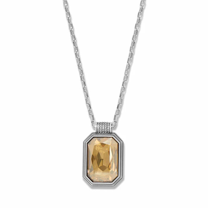Brighton | Meridian Aurora 67 Necklace in Silver-Golden Shade