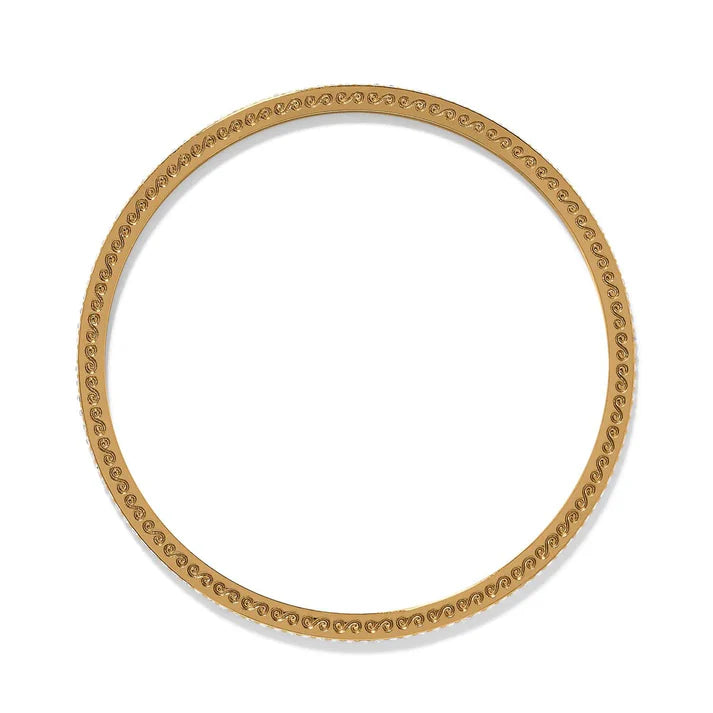 Brighton | Meridian Eclipse Thin Bangle Bracelet in Gold Tone