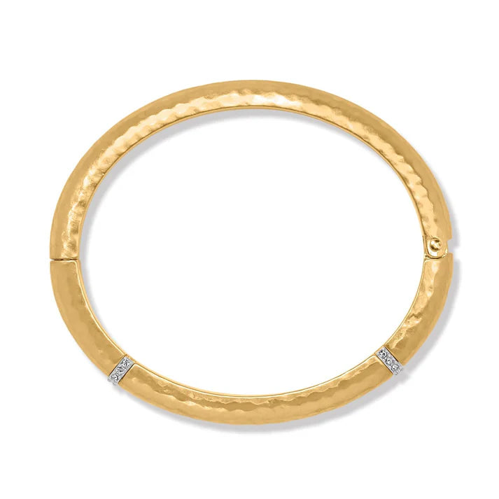 Brighton | Meridian Geo Hinged Bangle in Gold
