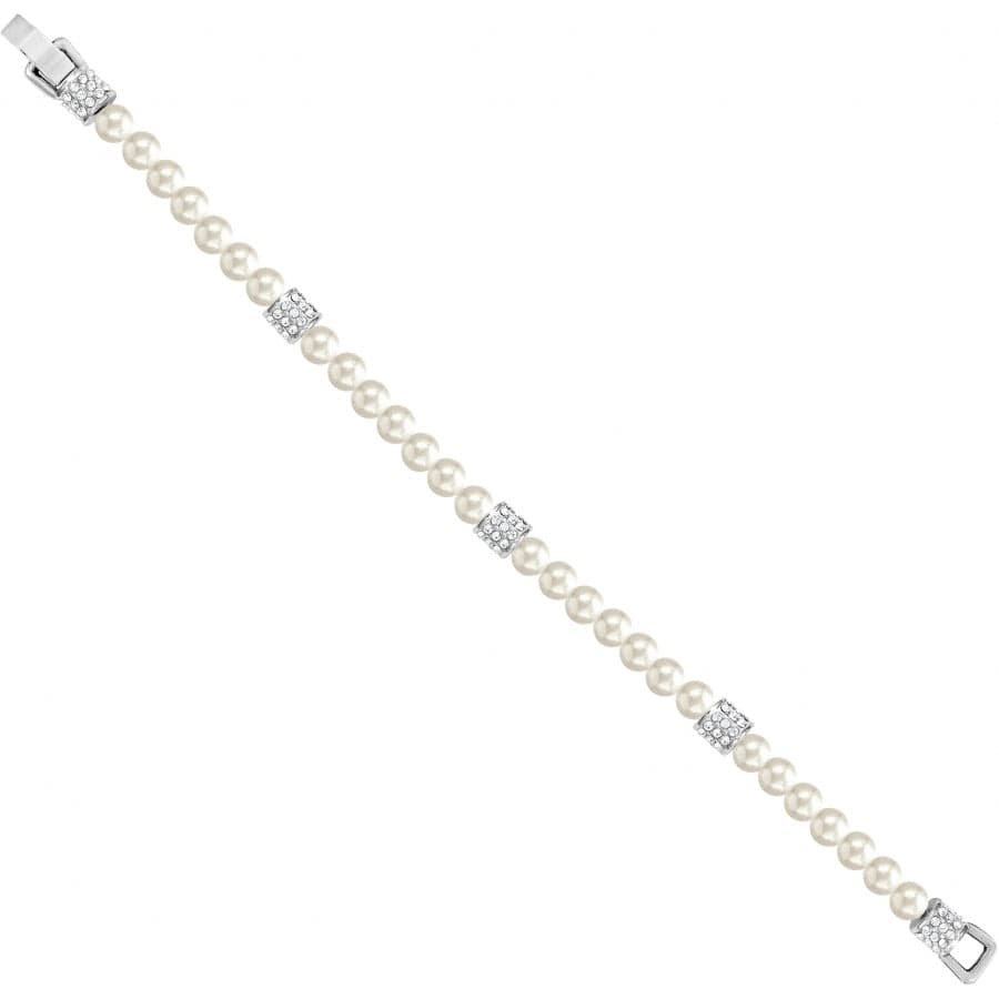 Brighton | Meridian Petite Silver Tone Pearl Bracelet