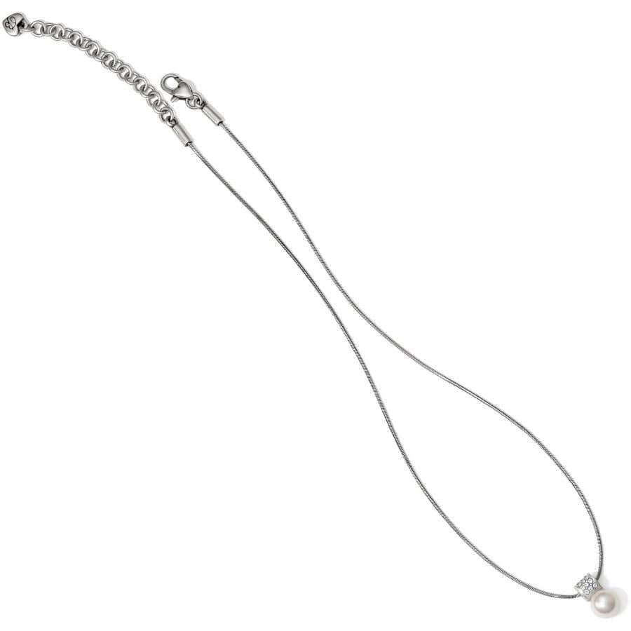 Brighton | Meridian Petite Pearl Silver Tone Necklace