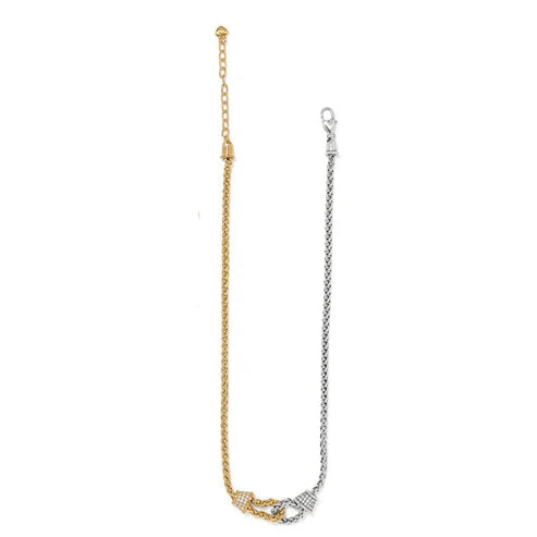 Brighton | Meridian Ventus Two Tone Short Necklace in Silver and Gold