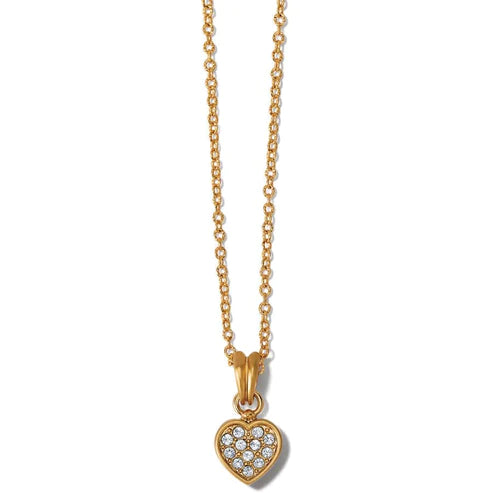 Brighton | Meridian Zenith Heart Necklace in Gold Tone - Giddy Up Glamour Boutique