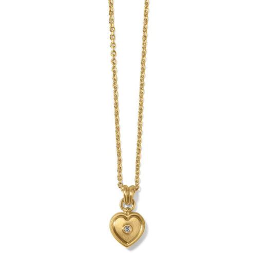 Brighton | Meridian Zenith Heart Necklace in Gold Tone - Giddy Up Glamour Boutique