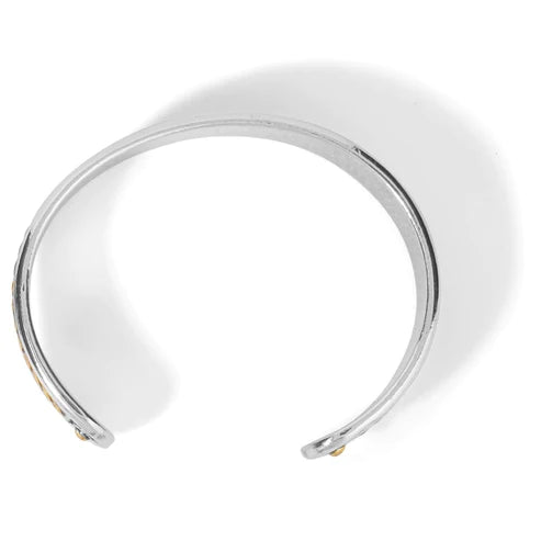 Brighton | Monete Narrow Cuff Bracelet in Silver and Gold Tone - Giddy Up Glamour Boutique