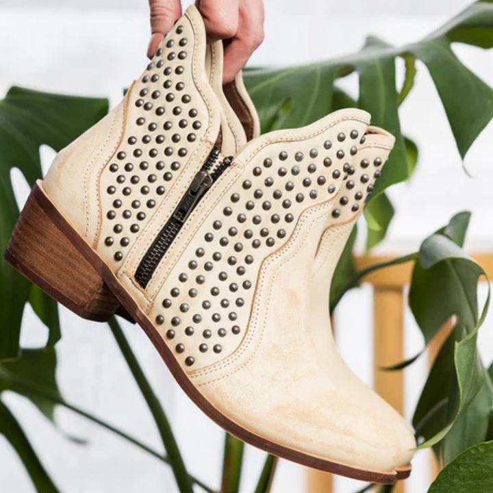 Online Exclusive | Nailed it Stud Ankle Boot in White