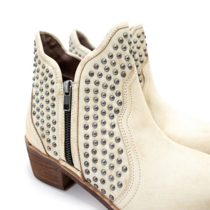 Online Exclusive | Nailed it Stud Ankle Boot in White