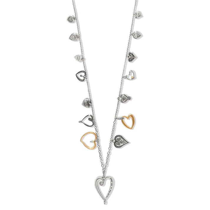 Brighton | One Heart Large Long Necklace in Two Tone