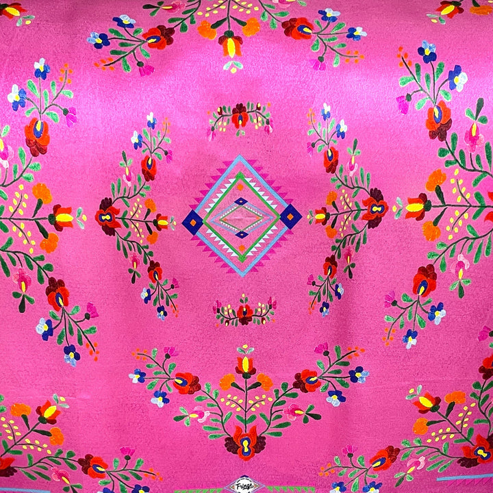 Fringe Scarves | Fiesta Shorty Wild Rag in Hot Pink