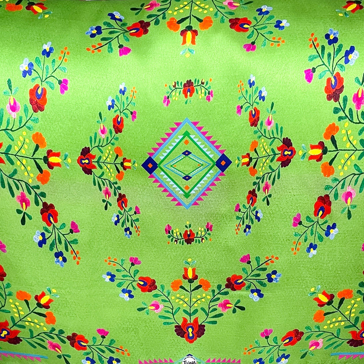 Fringe Scarves | Fiesta Shorty Wild Rag in Neon Green