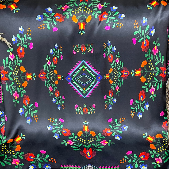 Fringe Scarves | Fiesta Wild Rag in Black