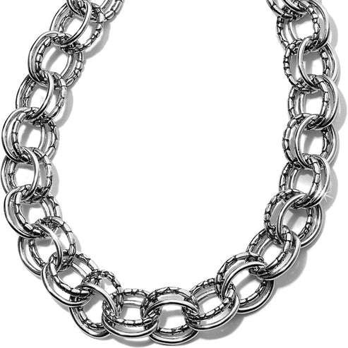 Brighton | Pebble Link Necklace in Silver