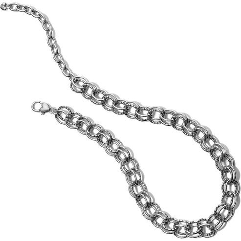 Brighton | Pebble Link Necklace in Silver