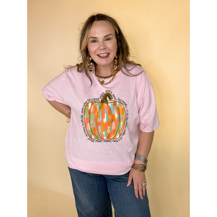 Online Exclusive | Positively Pumpkin Graphic Tee in Multiple Color Options