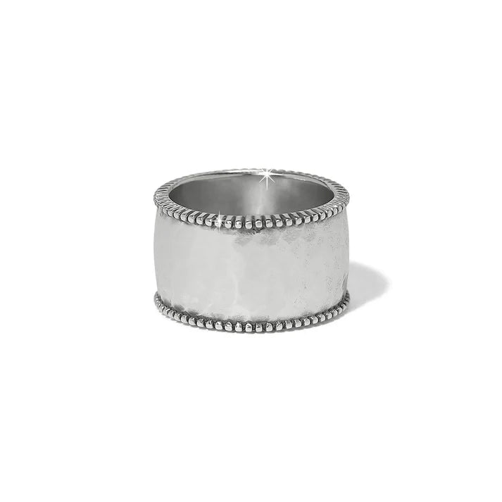 Brighton | Pretty Tough Gem Wide Band Ring in Silver Tone