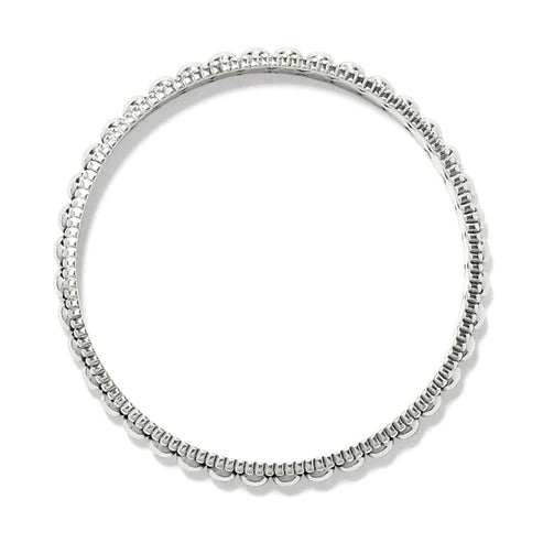 Brighton | Pretty Tough Pierced Bangle Bracelet in Silver Tone - Giddy Up Glamour Boutique