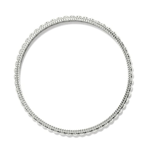 Brighton | Pretty Tough Pierced Slim Bangle Bracelet in Silver Tone - Giddy Up Glamour Boutique