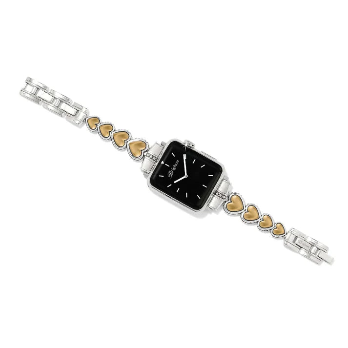 Brighton | Pretty Tough Two Tone Heart Watch Band in Gold and Silver