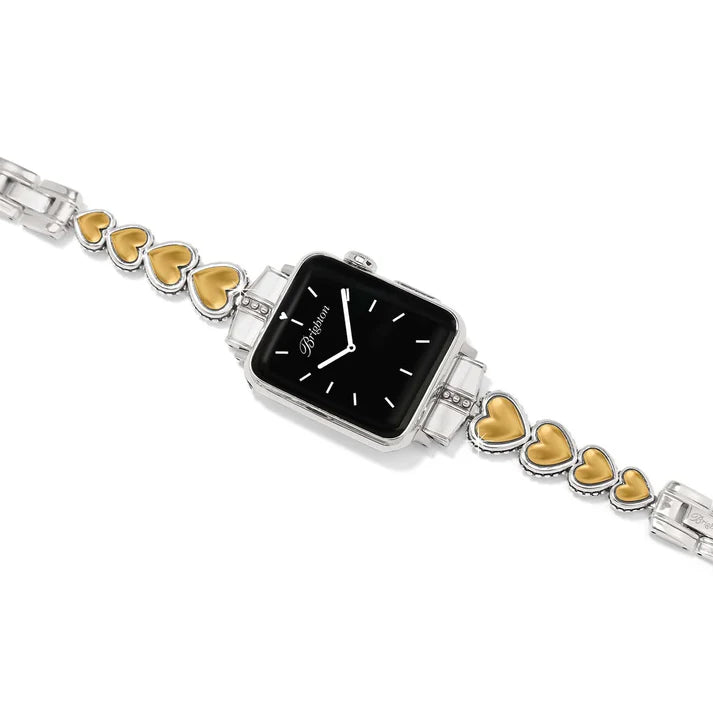 Brighton | Pretty Tough Two Tone Heart Watch Band in Gold and Silver