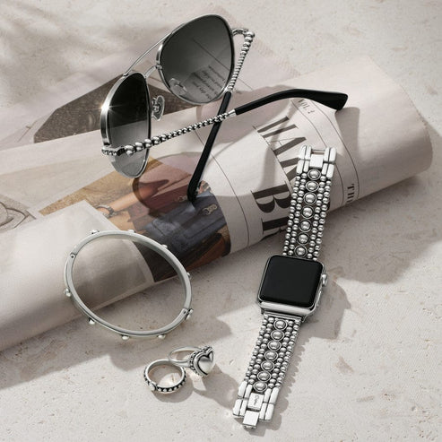 Brighton | Pretty Tough Watch Band in Silver Tone - Giddy Up Glamour Boutique