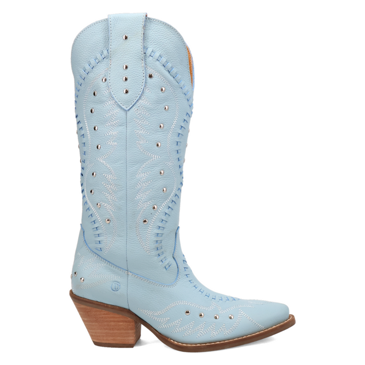 Online Exclusive | Dingo | Pretty 'N Pink Leather Boot in Blue **PREORDER