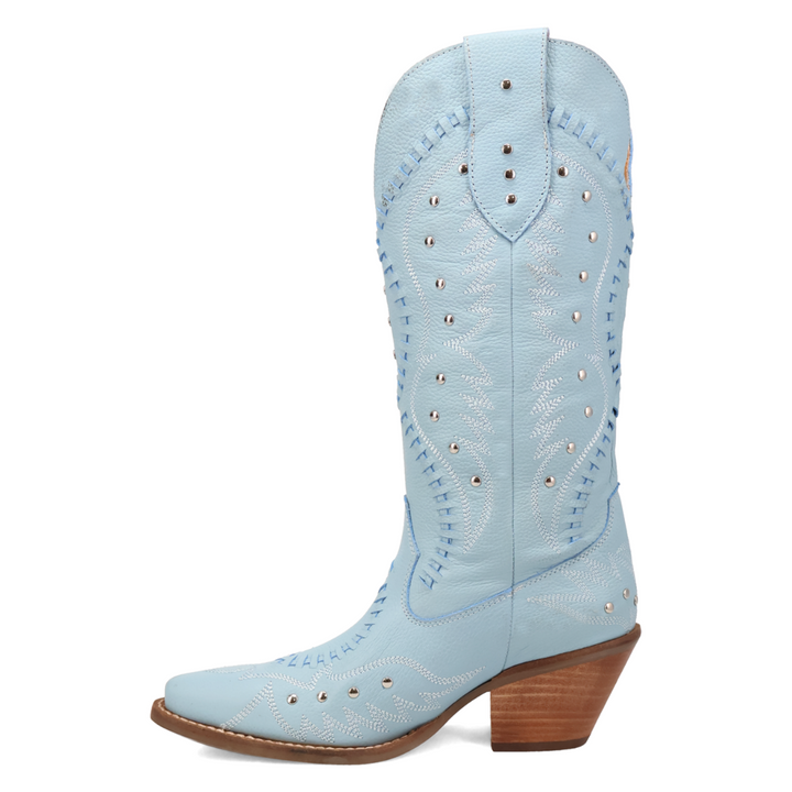 Online Exclusive | Dingo | Pretty 'N Pink Leather Boot in Blue **PREORDER