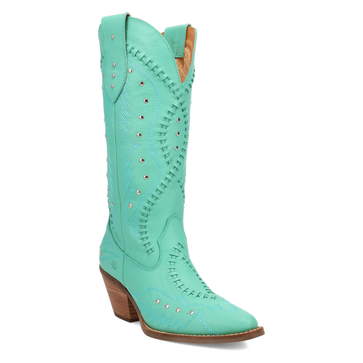 Online Exclusive | Dingo | Pretty 'N Pink Leather Boot in Turquoise Mint Green **PREORDER