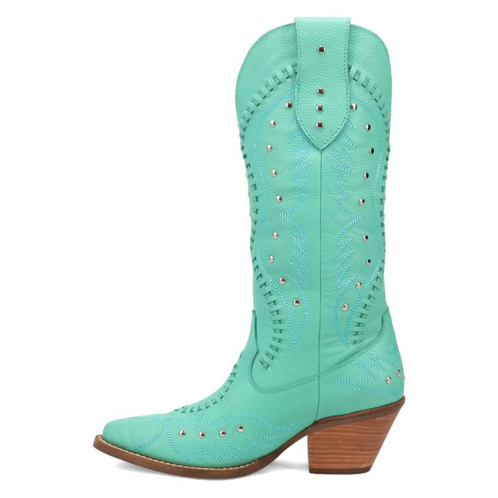 Online Exclusive | Dingo | Pretty 'N Pink Leather Boot in Turquoise Mint Green **PREORDER