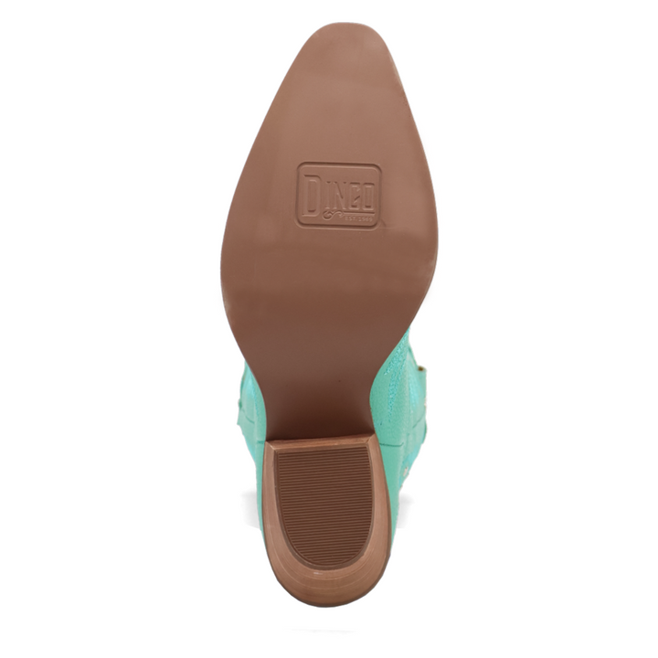 Online Exclusive | Dingo | Pretty 'N Pink Leather Boot in Turquoise Mint Green **PREORDER