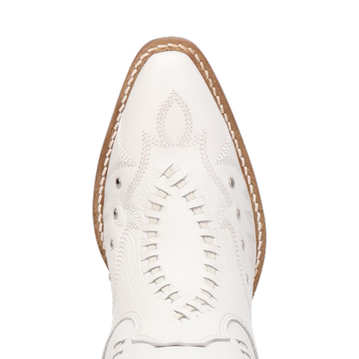 Online Exclusive | Dingo | Pretty 'N Pink Leather Boot in White **PREORDER