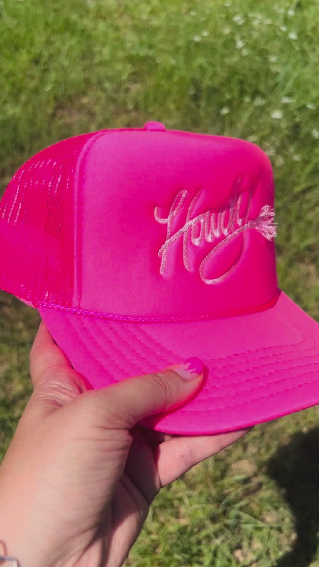 Howdy Rope Embroidered Trucker Hat