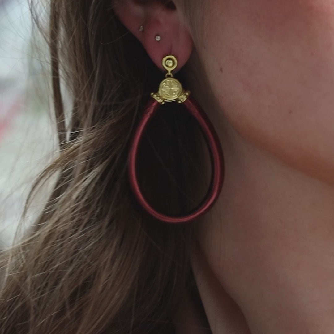 BuDhaGirl | All Weather Earrings in Merlot