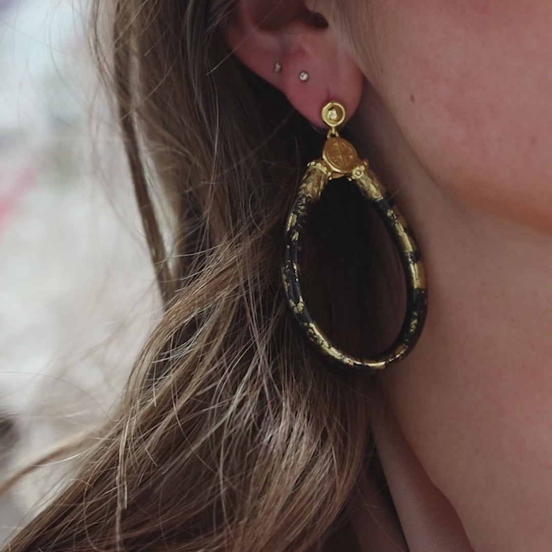 BuDhaGirl | KOI All Weather Earrings in Noir