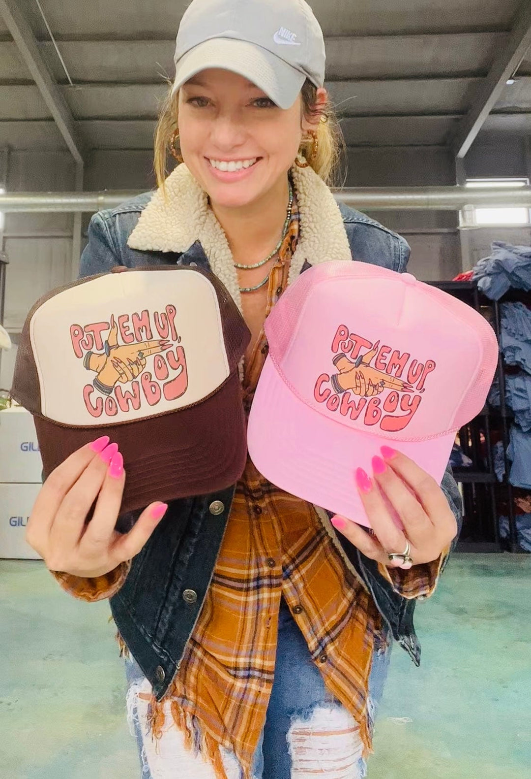 Made to Order | Put Em Up Cowboy Trucker Hat in Multiple Color Options