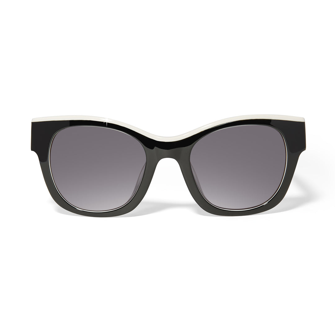 Brighton | Contempo Medallion Dual Tone Sunglasses in Black and White