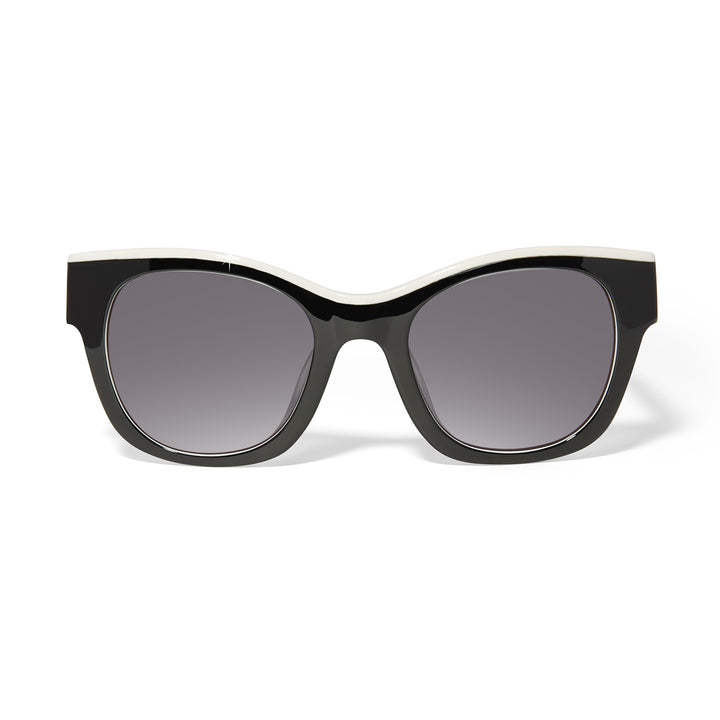 Brighton | Contempo Medallion Dual Tone Sunglasses in Black and White