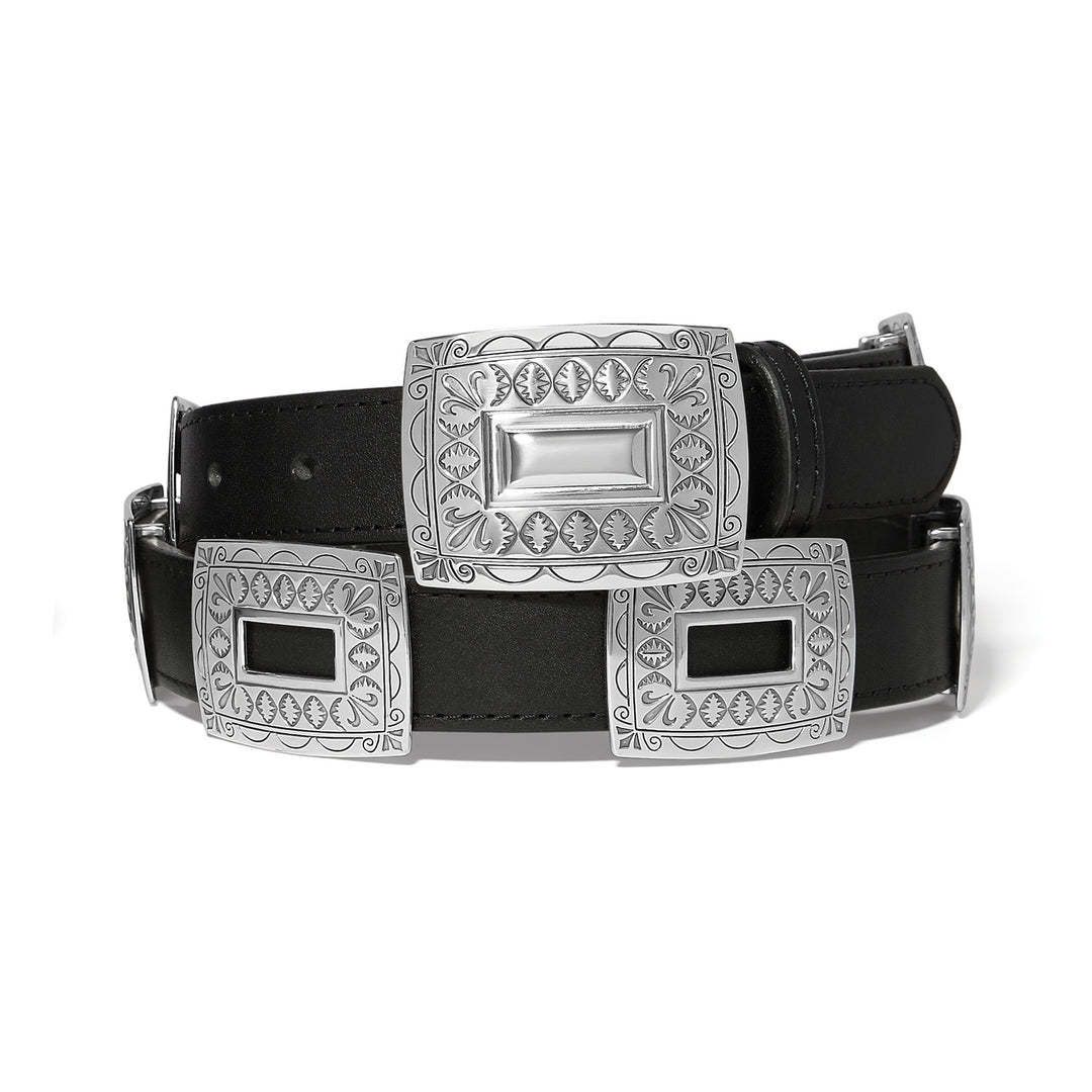 Brighton | Copper Canyon Concho Belt in Black