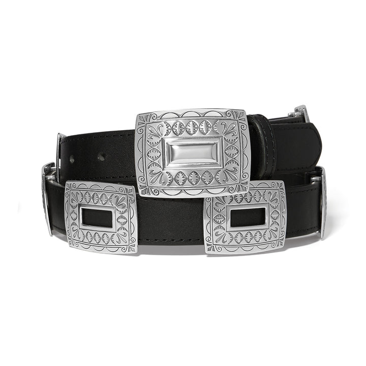 Brighton | Copper Canyon Concho Belt in Black