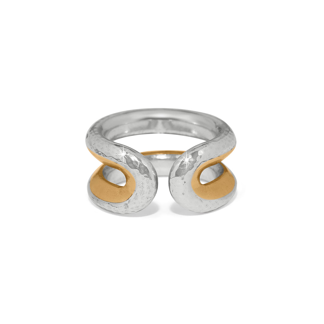 Brighton | Medici Two Tone Ring in Silver and Gold