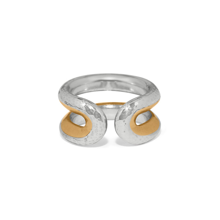 Brighton | Medici Two Tone Ring in Silver and Gold
