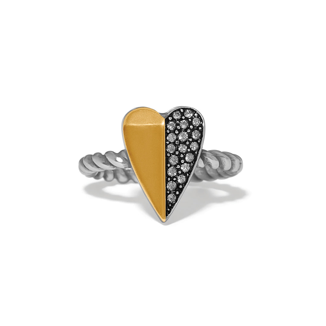 Brighton | Love Messages Higher Love Ring in Silver and Gold