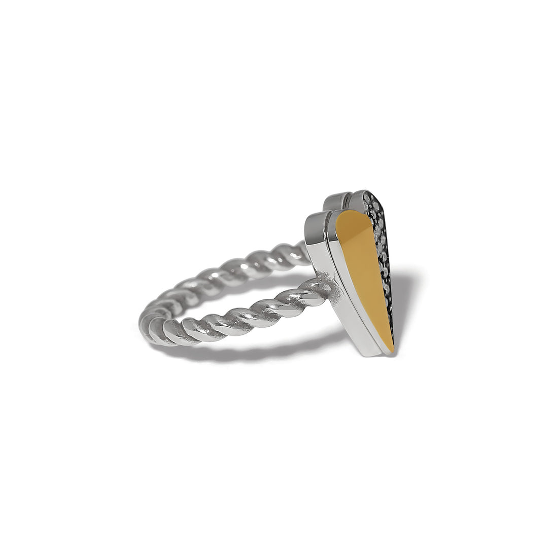 Brighton | Love Messages Higher Love Ring in Silver and Gold