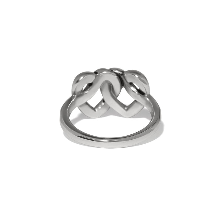 Brighton | Interlok Linked Hearts Ring in Silver