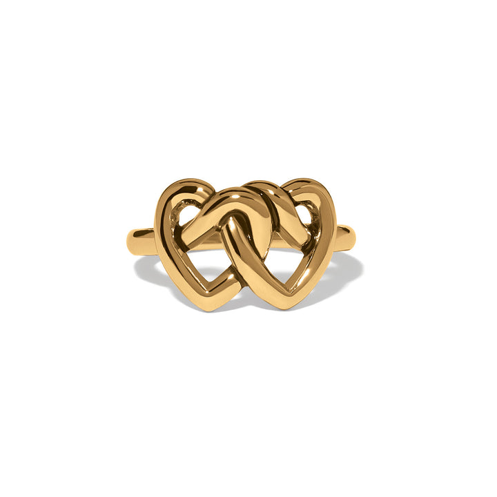 Brighton | Interlok Linked Hearts Ring in Gold