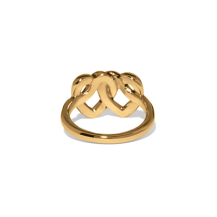 Brighton | Interlok Linked Hearts Ring in Gold