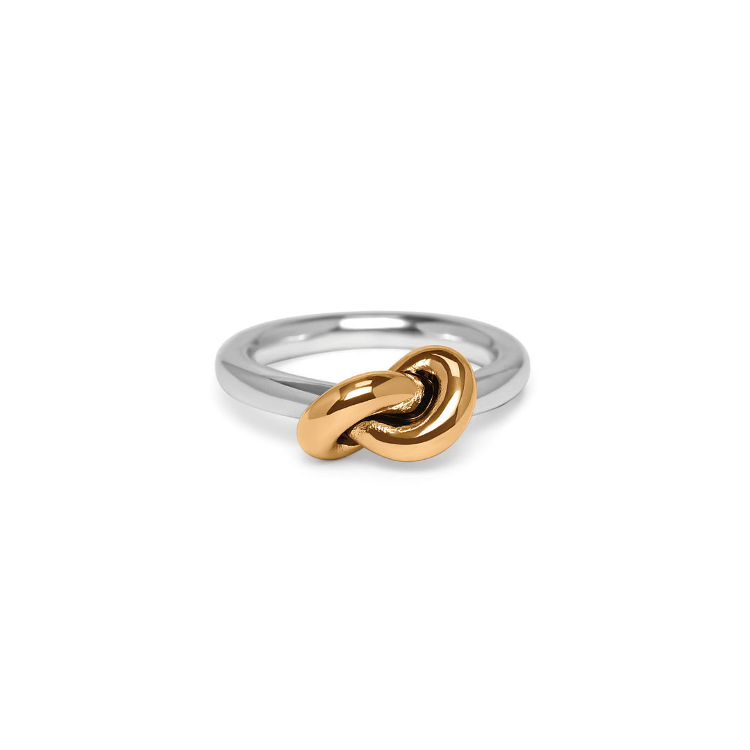 Brighton | Interlok Single Knot Ring in Silver and Gold
