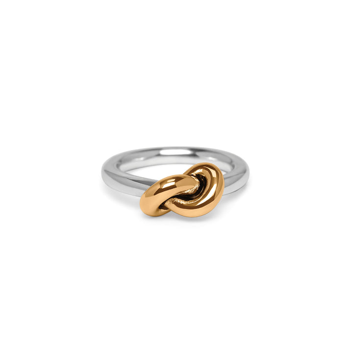 Brighton | Interlok Single Knot Ring in Silver and Gold