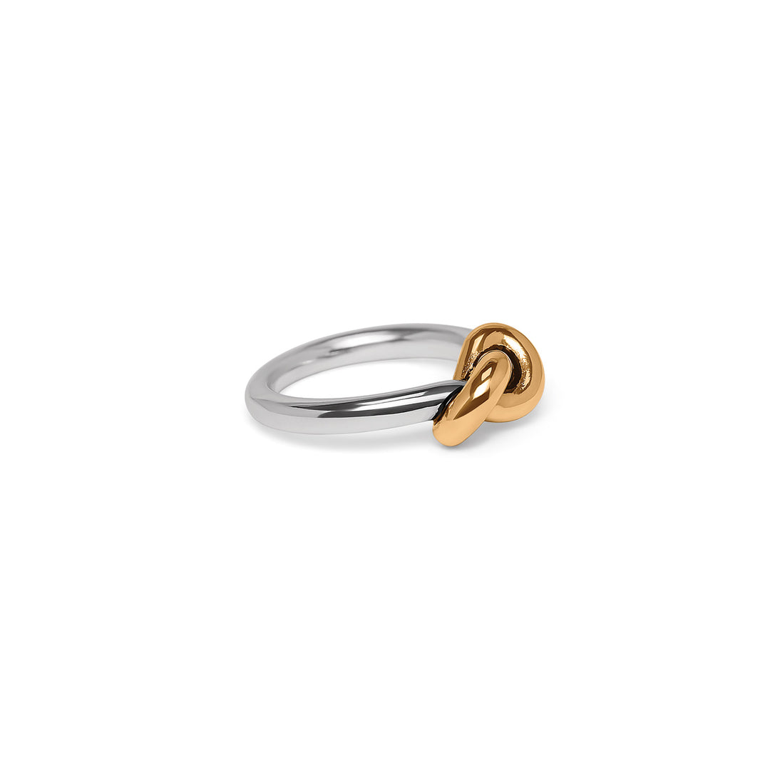 Brighton | Interlok Single Knot Ring in Silver and Gold