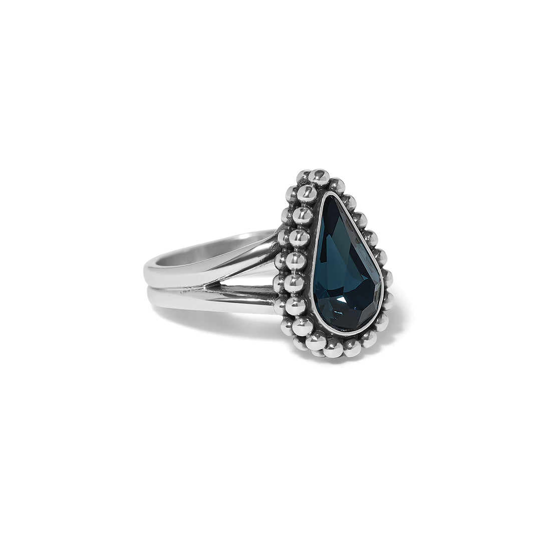 Brighton | Twinkle Luxe Teardrop Ring in Silver and Blue